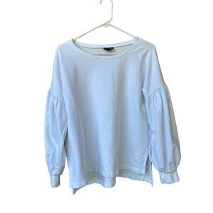 a.n.a. Small‎ Long Puff Sleeve White Top